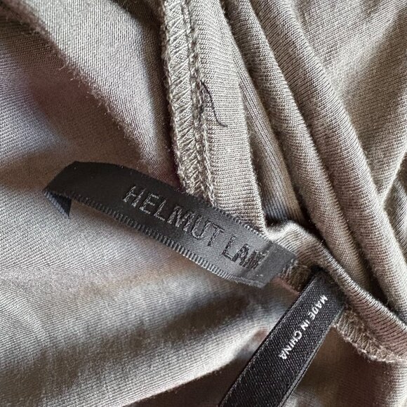 Helmut Lang Nova Ruched Bodycon Dress Womens Size Xsmall Gray Long Sleeve - Picture 5 of 5